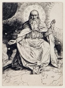 La Création du monde de Le Paradis perdu de John Milton, une série de 12 illustrations gravées par William Strang - William Strang